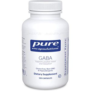 GABA, Pure Encapsulations, 700mg, 120 Capsulas