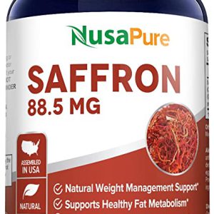 Saffron 88.5 mg- 200 cápsulas vegetarianas (100% vegetariano e sem glúten)