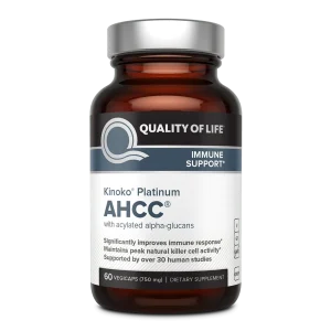 Quality of Life AHCC 500 mg e Allerfin - Suporte Imunológico e Alívio de Alergias