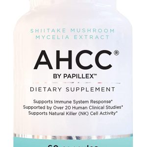 AHCC, Extrato de suporte imunológico natural, Mantém a atividade celular assassina natural, Mais de 20 Estudos de pesquisa em humanos, Papillex, 60 cápsulas vegetais