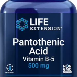 Ácido Pantotenico(Vitamina B5) - Life Extension - 500 mg - 100 Caps