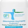 Akkermansia muciniphila Probiótico, 25 bilhões de UFC por cápsula, Gluten-Free Remedies, 30 Cápsulas