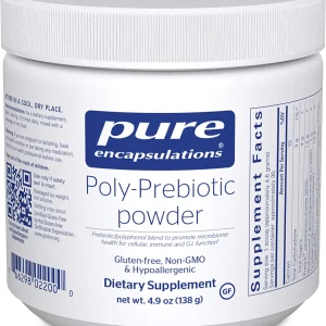 Poly-Prebiotic Poliperbiótico em pó, Akkermansia Muciniphila, bactéria para emagrecer, para suportar a função de barreira GI, Pure Encapsulations, 138g
