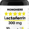 Lactoferrina 300mg - Monoherb - 90 cápsulas