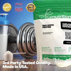 Proteína de clara de ovo da True Nutrition, Paleo, Não-GMO, Sem Soja, Sem Glúten, 454g