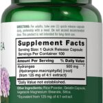 Hydrangea em cápsulas, Carlyle, 500mg, 100 Cápsulas