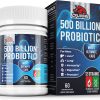Probiótico para Homens, 500 Bilhões de CFUs e 12 Estirpes diferentes, CFU KINGS, 60 Cápsulas