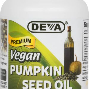 Óleo de semente de abóbora, Deva Nutrition, 90 Cápsulas veganas