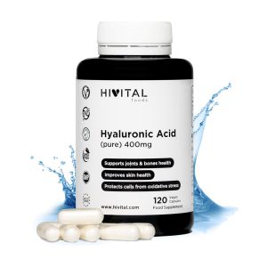 Ácido hialurônico puro 400mg 120 cápsulas vegetais