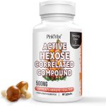 AHCC, hexose ativa com alfaglucano e beta-glucano, PinkTribe, alta dose 500 mg , 60 cápsulas vegetais