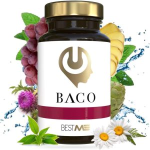 Baco, Fórmula Antioxidante para a limpeza do fígado. Efeitos Anti Ressaca, Para Digestões Pesadas. Desintoxicação do Fígado, Bestme, 60 Cápsulas