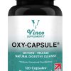 Oxy-Capsule, Alívio dos gases, alívio do inchaço, alívio da constipação, Limpador intestinal para adultos, Vinco Supplements, 120 cápsulas