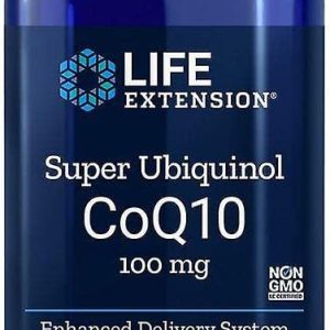 Super Ubiquinol CoQ10 com Shilajit - Life Extension 100mg 60 softgels