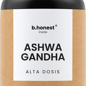 Ashwagandha vegana, alta dosagem com 1950 mg por dose diária, B Honest, 240 cápsulas