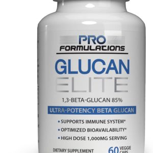 Glucan Elite, 85% Beta 1,3D Glucan, Beta Glucan de ultrapotência, Maior biodisponibilidade com BGF-Immune, Pro Formulations, 500mg, 60 vcaps