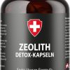 Zeólita com 95% de Clinoptilolita, pura, ativada e micronizada, Qualidade Premium, Active Swiss, 500mg, 220 cápsulas