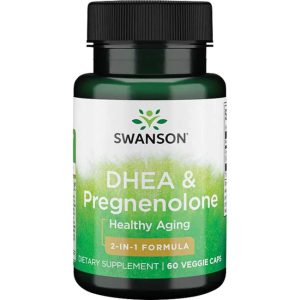 Complexo de DHEA e Pregnenolona, Swanson, 60 cápsulas