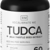 TUDCA, Suplemento para sais biliares e suporte para limpeza de desintoxicação do fígado, 200 mg de cardo leiteiro e 600 mg de Tudca, 60 cápsulas