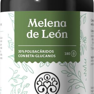 Juba de Leão, Hericium Erinaceus (Lions Mane), 30% polissacarídeos e 5% beta-glucanos - fungo melena de leão, vegano, produzido na Alemanha, Nature Love, 1500 mg por dose diária, 180 cápsulas