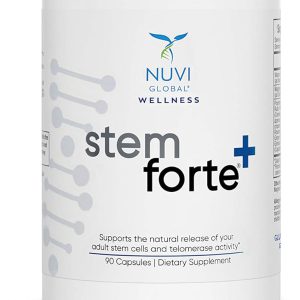 Stem Forte Plus, Suplemento anti-envelhecimento de nutrição avançada de células-tronco, Nuvi Global, 90 cápsulas