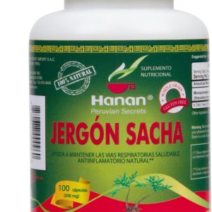 Jergon Sacha, Pó de Folha Natural da Dracontium Loretense Krause do Peru, HanAn, 100 Cápsulas