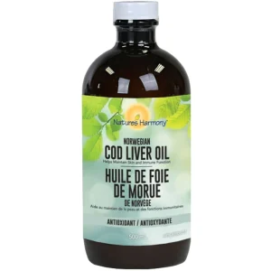 ÓLEO DE FÍGADO DE BACALHAU da Noruega, Nature's Harmony, 500ml