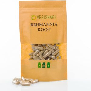 Rehmannia Root HPMC Previne cabelos grisalhos e Mantém a cor do cabelo, Saúde Fadiga Rins Glândulas Adrenais, Vegan Halal Kosher (90 cápsulas)