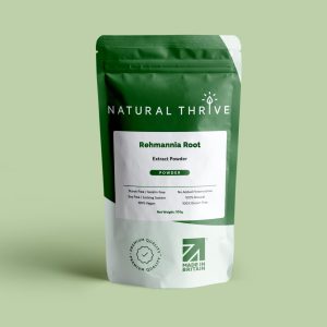 Extrato de Rehmannia Orgânico em Pó, Suporte de Ervas Naturais, Natural Thrive, 100g
