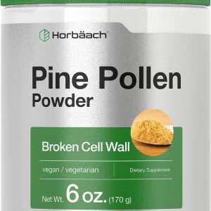 Pólen de pinho em pó, Super alimento da Natureza, Horbaach, 170g
