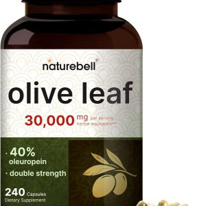 Olive Leaf, Extrato de Folha de Oliveira, Naturebell, 30000mg, 240 Cápsulas