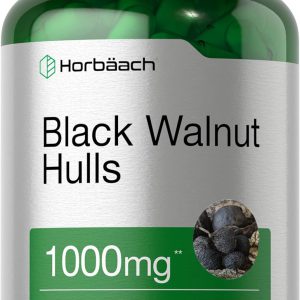 Casca de noz preta protocolo Hulda Clark, Horbaach, 120 capsulas