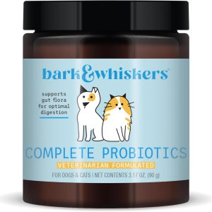 Bark & Whiskers Probióticos Completos para Cães e Gatos formulado por Veterinário, Dr. Mercola - 90 g