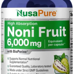 Suco Noni havaiano orgânico 100% puro, frutas frescas sem açúcar totalmente naturais, Healing Noni, 32oz