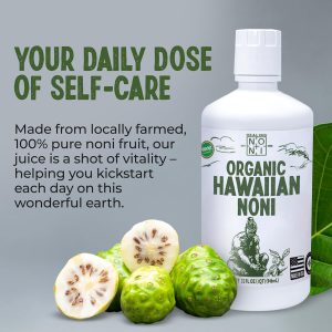 Suco Noni havaiano orgânico 100% puro, frutas frescas sem açúcar totalmente naturais, Healing Noni, 32oz