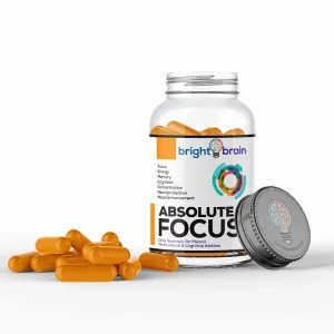 Absolute Focus, Fenilpiracetam, Adrafinil, Citicolina, Noopept, Bright Brain, 30 pílulas
