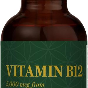 Vitamina B12 Sublingual líquido, Metilcobalamina, Adenosilcobalamina, Hidroxocobalamina, Energia de Longa Duração e Metabolismo Saudável, Vitamina B12 Vegana, 5000 mcg, 29ml