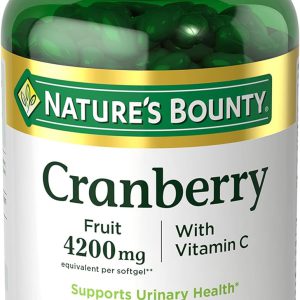 Cranberry Plus Vitamina C, Nature's Bounty, 4.200mg, 250 Softgels