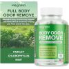 Suplemento para Controle de Odor Corporal Completo, clorofila para a saúde da pele, hálito e intestino, Megneta, 60 capsulas