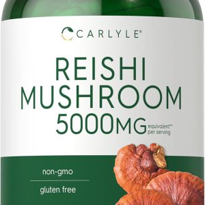 Reishi Cogumelo em Capsulas, Carlyle, 5000mg, 300 Capsulas