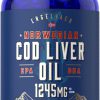 Óleo de Fígado de Bacalhau Norueguês – 1.245 mg por Dose | Fonte Natural de Ômega-3 EPA & DHA | Sem Glúten, Não-GMO, Carlyle, 250 capsulas