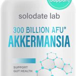 Akkermansia Muciniphila Probiótico com Fibra Prebiótica, 300 Bilhões de AFU para Produção de GLP-1, Saúde Digestiva e Intestinal 120 Cápsulas