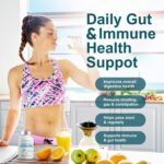 Akkermansia Muciniphila Probiótico com Fibra Prebiótica, 300 Bilhões de AFU para Produção de GLP-1, Saúde Digestiva e Intestinal 120 Cápsulas