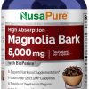 Magnolia Bark 5000 mg, Nusa Pure, 180 cápsulas vegetais
