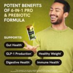 Akkermansia Muciniphila com 320 bilhões de UFCs de Probióticos e Prebióticos com GLP-1 para a saúde intestinal, Astaxantina, Berberina, Cromo 120 capsulas