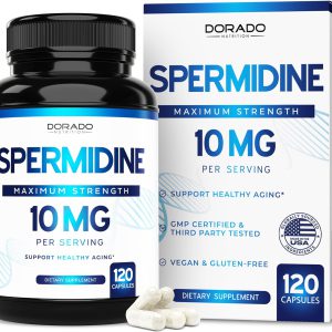Spermidina Premium 100x – 5 mg por Cápsula | 120 Doses | Vegano | Testado por Terceiros