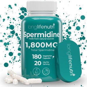 Spermidina Premium 100x – 5 mg por Cápsula | 120 Doses | Vegano | Testado por Terceiros