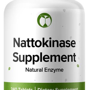 Nattokinase 100mg 240 comprimidos Enzimas naturais Sem glúten Não-OGM Vegano Fabricado nos EUA
