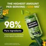 Dehidro Berberina Orgânica - Suplemento Super Berberina com Apigenina e Ácido R Alfa Lipoico - 120 cápsulas