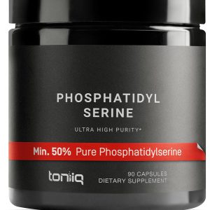 Fosfatidilserina Ultra Pura Toniiq, primeiro com 50% de Pureza no mundo, Máxima Qualidade nos EUA 400 mg, 90 Cápsulas