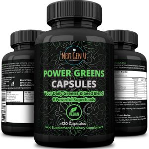 Super Verdes Suporte ao Sistema Imunológico NextGenU 500mg 120 Cápsulas Veganas